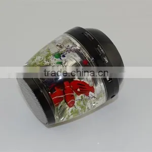 Handfree Stereo Bluetooth Colorful LED Liquid Speaker Support TF Card thumbnail-5