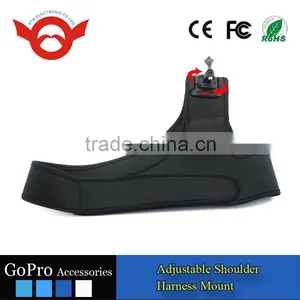 2016 Newest go Pro Camera Adjustable Shoulder Strap Mount for go Pro Hero Camera Xiaomi yi Camera thumbnail-1