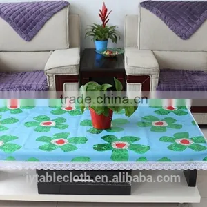 Sliver Coated and Printed Transparent Pvc Tablecloth thumbnail-1