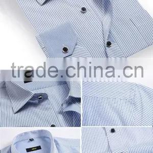 2015 Brand Fashion Casual Men Half Sleeve Shirts on thumbnail-2