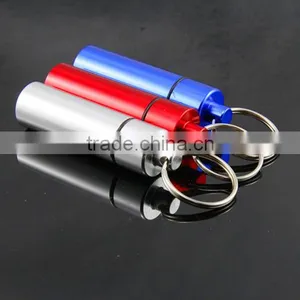 FDA Standard Customized Size Metal Mini Pill Holder Keychain thumbnail-2
