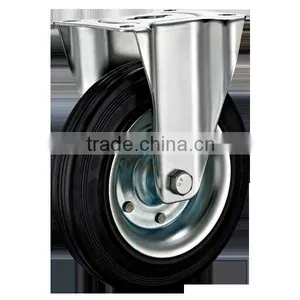 European Industrial Casters With Rubber Wheels thumbnail-2