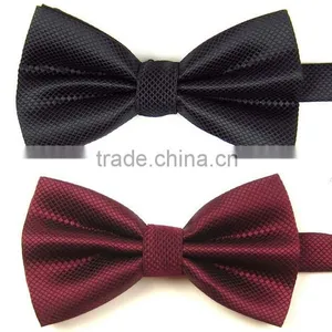 100% Polyester Large Plaid Satin Men Bow Tie Women Bow Tie thumbnail-1