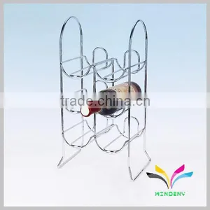 OEM Design Metal Black 8 Bottles Wine Display Rack for Bar thumbnail-6