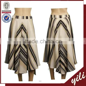 2016 Elegant Ladies Printed Fashion Cotton Blend Maxi Skirt Quality Choice thumbnail-1