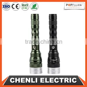 POPPAS C79 XPE 3w Led Rechargeable Reflector Self-defense Led Flashlight thumbnail-1