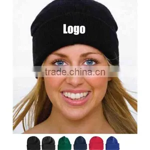 Warm Acrylic Winter Ski Long Knitted Watchcap Beanie Hat thumbnail-1