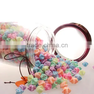 Luminous Lucky Star Paper Heart Paper Origami Museum Wishing Star Paper Birthday Gift Stripes White Five-pointed Star Quality Choice thumbnail-1