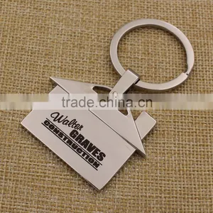 Promotion Gifts Custom Logo Metal House Shape Keyring thumbnail-3
