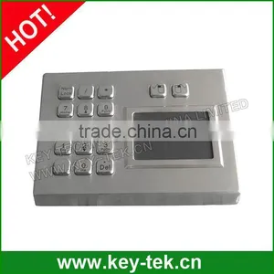 Stand Alone Metal Industrial Touchpad Pointing Device With Numeric Keypad thumbnail-1