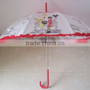 Adult Beauty Pattern Lace Side Printing Full Body Umbrella for Sale thumbnail-1