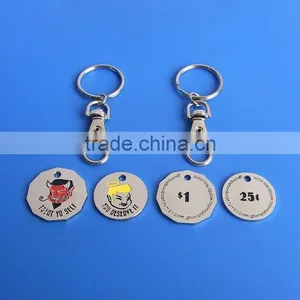 Canadian Loonie Coin Keychain for Shopping Carts Canadian Shopping Cart Token Keychain thumbnail-1