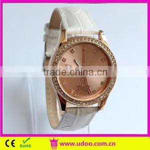 Newest Lady pu Leather Quartz Watch Price thumbnail-1