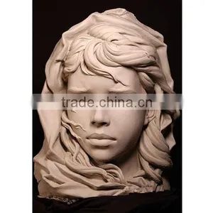 Modern Figure Statue Human Head Mold Handmade Craft thumbnail-1