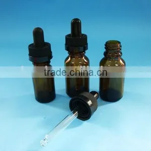 Glass Bottle With CRC Dropper, Glass Essential Oil Bottle With Child Proof Dropper thumbnail-1