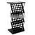 Black Magazine Rack/ Decorative Magazine Rack for Display thumbnail-3