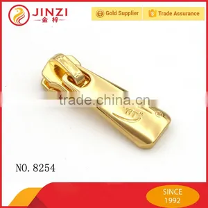 Professional Ladies Handbag Metal Parts,zinc Alloy Zipper Puller With Engraved Logo thumbnail-1