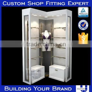 Tailor Made White Wooden Display Cabinet With Mdf thumbnail-5