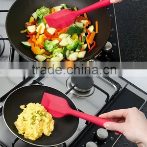 5 Piece Premium Silicone Kitchen Baking Set - Spatulas, Spoons & Turner - Heat Resistant Cooking Utensil thumbnail-4