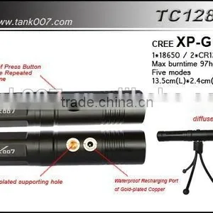 Geepas Rechargeable Led Flashlight Out Door Searching Led Torch Tank007 thumbnail-4