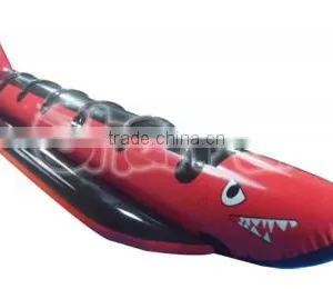 China Supplier Cheap PVC Red Shark Inflatable Boat for Sale thumbnail-1
