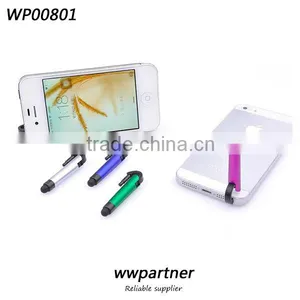 Custom Logo Mini Stylus Pen for Cellphone With Dust Plug thumbnail-4
