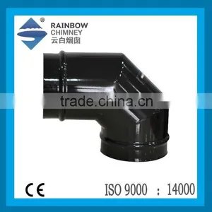CE Enamel Chimney Flue Pipe 90 Degree Elbow Enamel Chimney Flue Pipe thumbnail-1