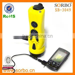 Hand Crank FM&AM Radio With Flashlight Torch thumbnail-6