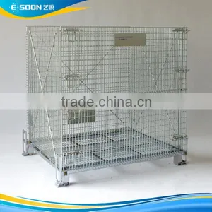 Big Volume Metal Container Box Pallet Cargo Cage With Cover thumbnail-1