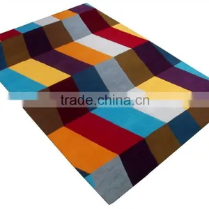 Multi Colour Hand Tufted Cut Pile 90%Wool/10%Viscose Carpets thumbnail-2