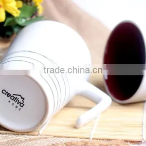 High Quality Stoneware Tea Mug With Unique Handle From China thumbnail-4