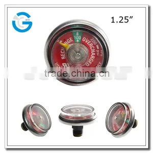 High Quality Brass Back Mount Miniature Fire Extinguish Manometer thumbnail-1