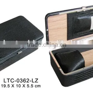Luxury Premium Leather Cigar Case Travel Humidor Manufacturer thumbnail-1