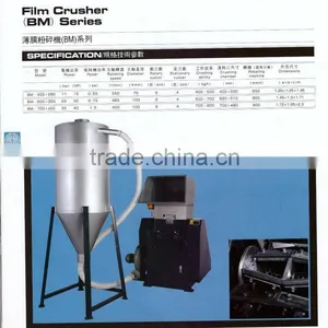 PE PP Film Crusher With Cyclone Collector System (BM-400x280) thumbnail-1