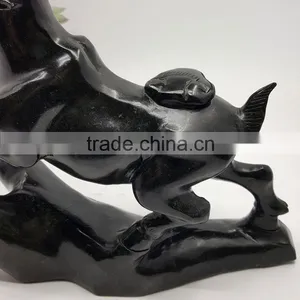 Obsidian Sheep Figurine Chinese Zodiac Animal Carvings thumbnail-6