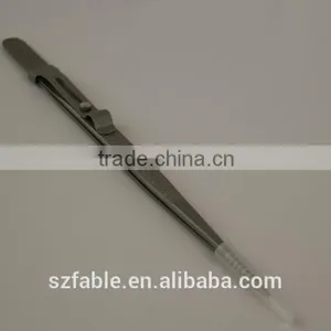 Gemstone and Diamond Tweezers With Lock and Groove thumbnail-4