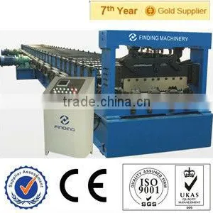 Aluminium Trapezoid Roofing Steel Roof Profile Cold Roll Forming Machine thumbnail-1