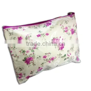 Flower Design Cloth Cosmetic Bag thumbnail-1