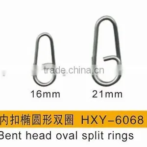 Quality Fishing Bent Head Oval Split Rings thumbnail-1
