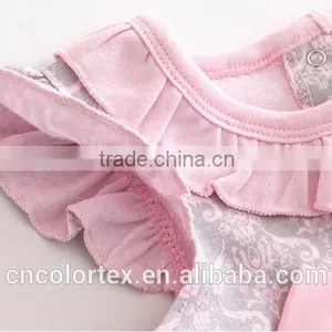Baby Girls Classical Skirt Lotus Leaf Sleeve And Bowknot Dress thumbnail-3