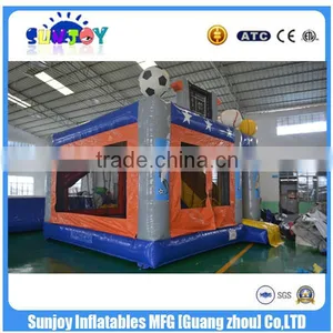 OEM Indoor Sports Theme Inflatable Castle Slide / Cheap Inflatabele Combo For Kids thumbnail-3