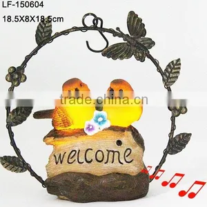 Metal Birds Garden Decor Led Light thumbnail-1