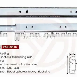 YD-HG316 Two Section Ball Bearing Drawer Slide for Furniture Cabinet thumbnail-1