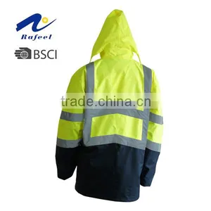 Safety Reflective Rain Jacket thumbnail-2