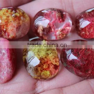 Natural Red Quartz Crystal Pendant/ Crystal Tumbled Stones thumbnail-1