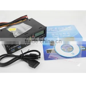 PCIe to USB 3.0 HUB USB2.0 All-in-one Card Reader 5.25 Media Dashboard Pannel thumbnail-6