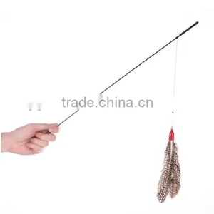 QQPET Factory Fashion Feather Cat Rod Cat Toys Variety Pack for Kitty thumbnail-3