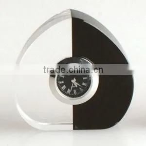 Hot Selling Elegant Pretty Crystal Clock, Crystal Business Gift thumbnail-1