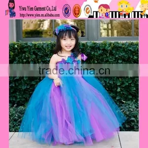 2015 Europe Market Long Lace Baby Party Dress Wholesale Price Sleeveless Kids Girl Tutu Dress Tutu Skirt thumbnail-2