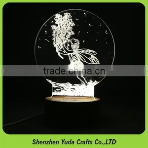 We Do All Kinds Of Small Night Light Acrylic Desktop Lamp With Touch Switch Base thumbnail-5